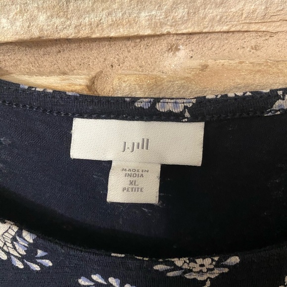 Jill Womens Paisley Print Cotton Shift Ruffled Hem Midi Dress Size XL - Picture 4 of 10